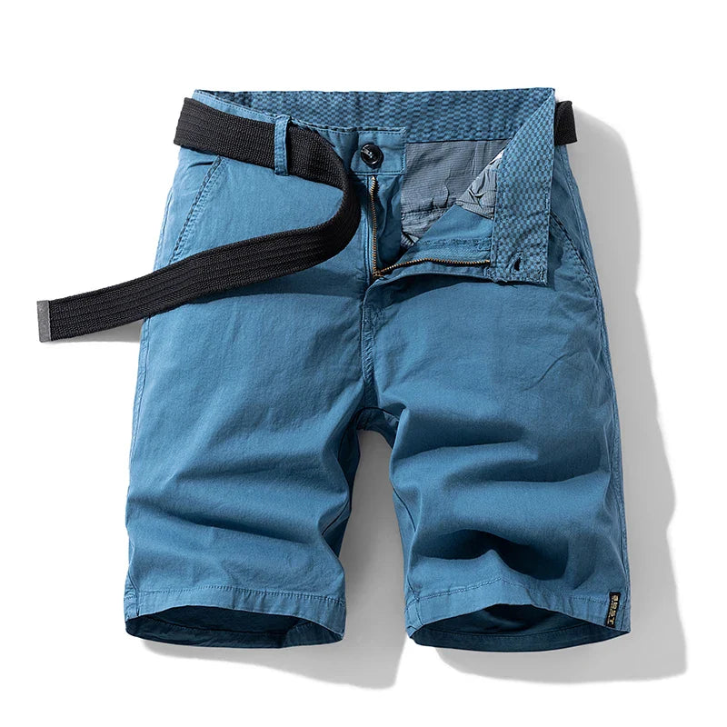 Men's Cotton Cargo Shorts – Relaxed Fit with Practical Pockets for Casual Summer Adventures