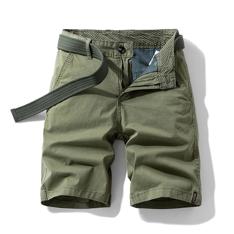 Men's Cotton Cargo Shorts – Relaxed Fit with Practical Pockets for Casual Summer Adventures
