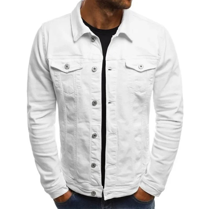 Men's Denim Jacket – Stylish Multi-Pocket Casual Wear for Versatile Outings