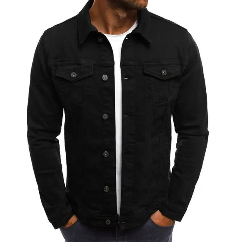 Men's Denim Jacket – Stylish Multi-Pocket Casual Wear for Versatile Outings