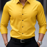 Men's Dress Shirt – Slim Fit Wrinkle-Free Essential for Professional Wear