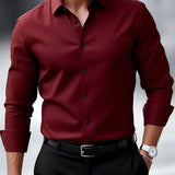 Men's Dress Shirt – Slim Fit Wrinkle-Free Essential for Professional Wear