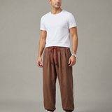 Men's Harem Pants – Cozy Loose Fit Cotton-Linen Trousers