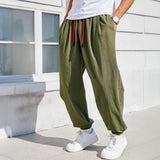 Men's Harem Pants – Cozy Loose Fit Cotton-Linen Trousers