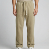 Men's Heavyweight Wide Leg Sweatpants - Baggy Loopback Cotton Joggers
