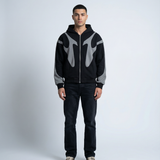 Men's Oversized Zip-Through Hoodie – Heavyweight 500gsm Loopback Cotton