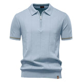 Men's Polo Shirt – Stylish Zipper Design for Athletic Comfort
