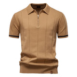 Men's Polo Shirt – Stylish Zipper Design for Athletic Comfort