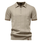 Men's Polo Shirt – Stylish Zipper Design for Athletic Comfort