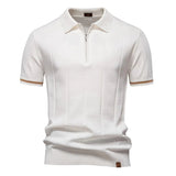 Men's Polo Shirt – Stylish Zipper Design for Athletic Comfort
