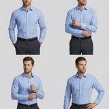 Men's Stripe Shirt – Stylish Long Sleeve Business Casual Top