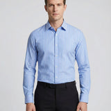 Men's Stripe Shirt – Stylish Long Sleeve Business Casual Top