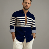 Men's Striped Casual Shirt – Stylish Outdoor Comfort