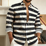 Men's Striped Casual Shirt – Stylish Outdoor Comfort