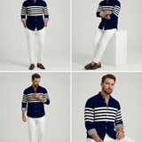 Men's Striped Casual Shirt – Stylish Outdoor Comfort