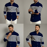 Men's Striped Casual Shirt – Stylish Outdoor Comfort