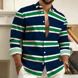 Men's Striped Casual Shirt – Stylish Outdoor Comfort
