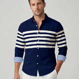 Men's Striped Casual Shirt – Stylish Outdoor Comfort