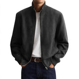 Men's Suede Jacket – Stylish Slim Fit Outerwear for Casual Business Wear