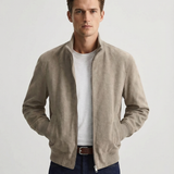 Men's Suede Jacket – Stylish Slim Fit Outerwear for Casual Business Wear