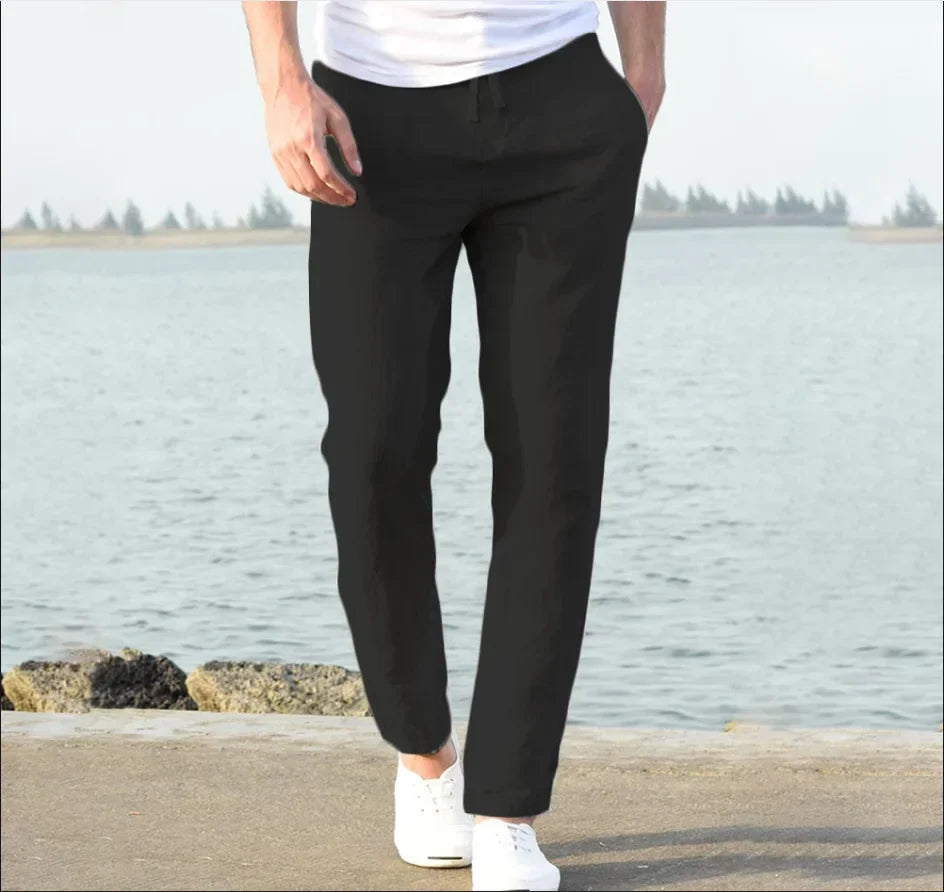 Men's Urban Joggers – Breathable Loose Fit Summer Trousers