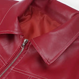 Casual Oversized Leather Jacket
