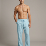 Urban Explorer Men's Casual Trousers – Breathable Cotton-Linen Blend for Outdoor Comfort