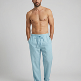 Urban Explorer Men's Casual Trousers – Breathable Cotton-Linen Blend for Outdoor Comfort