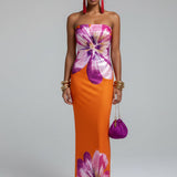 Luzzio- Orange Dress