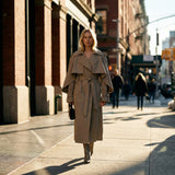 Women's Lightweight Cape Trench Coat – Modern Statement Spring Mac