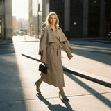 Women's Lightweight Cape Trench Coat – Modern Statement Spring Mac
