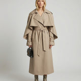 Women's Lightweight Cape Trench Coat – Modern Statement Spring Mac