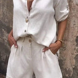 Women's Lightweight Two-Piece Shorts and Top Set