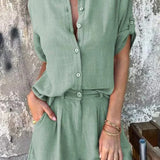 Women's Lightweight Two-Piece Shorts and Top Set