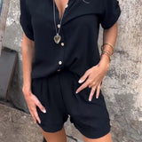 Women's Lightweight Two-Piece Shorts and Top Set