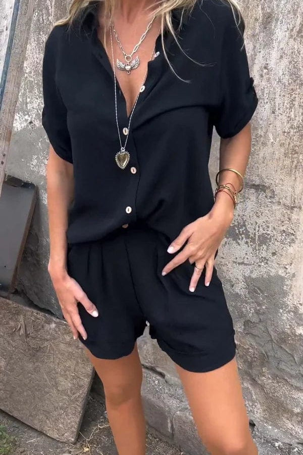 Women's Lightweight Two-Piece Shorts and Top Set