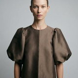 Women's Puff Sleeve Blouse – Chic Structured Design for Effortless Elegance