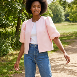 Women's Puff Sleeve Blouse – Chic Structured Design for Effortless Elegance