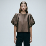 Women's Puff Sleeve Blouse – Chic Structured Design for Effortless Elegance